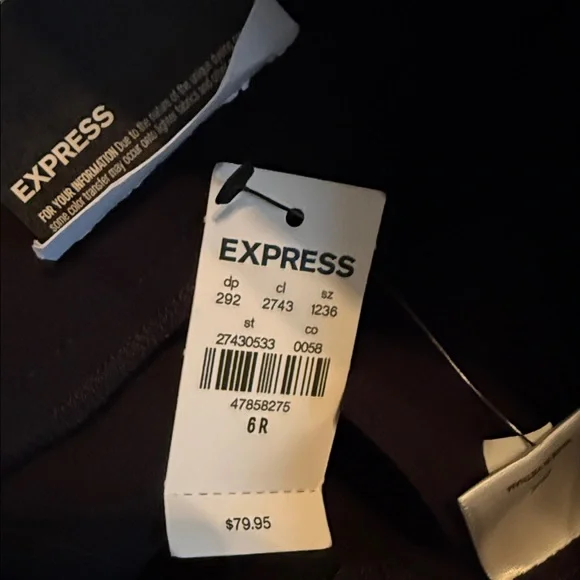 Express Women's size 6R editor relaxed mid rise trousers. NWT - Picture 9 of 9